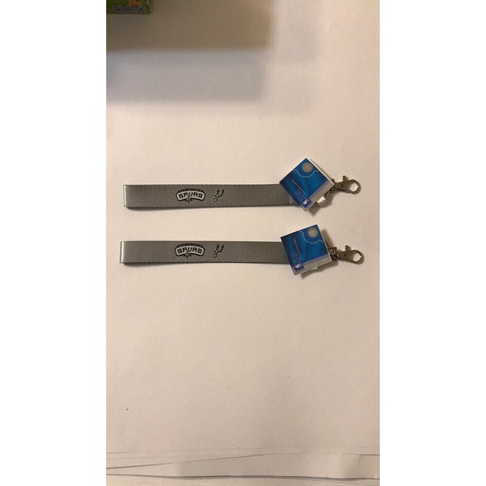NBA San Antonio Spurs Wrist Keychain Straps (x2)